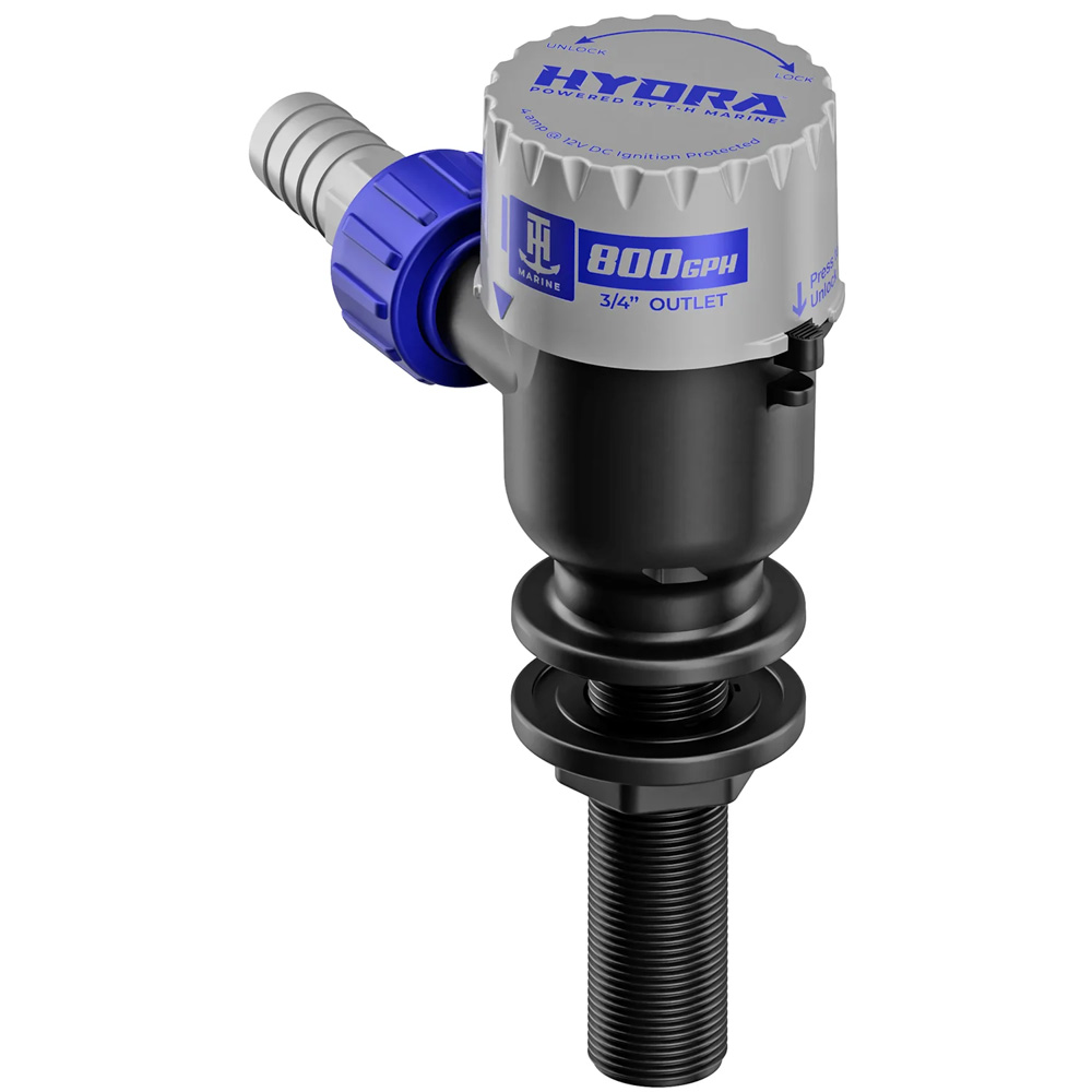 PMP-LWL8-DP Hydra Livewell Pump - 800 GPH - 12V - Long Nozzle
