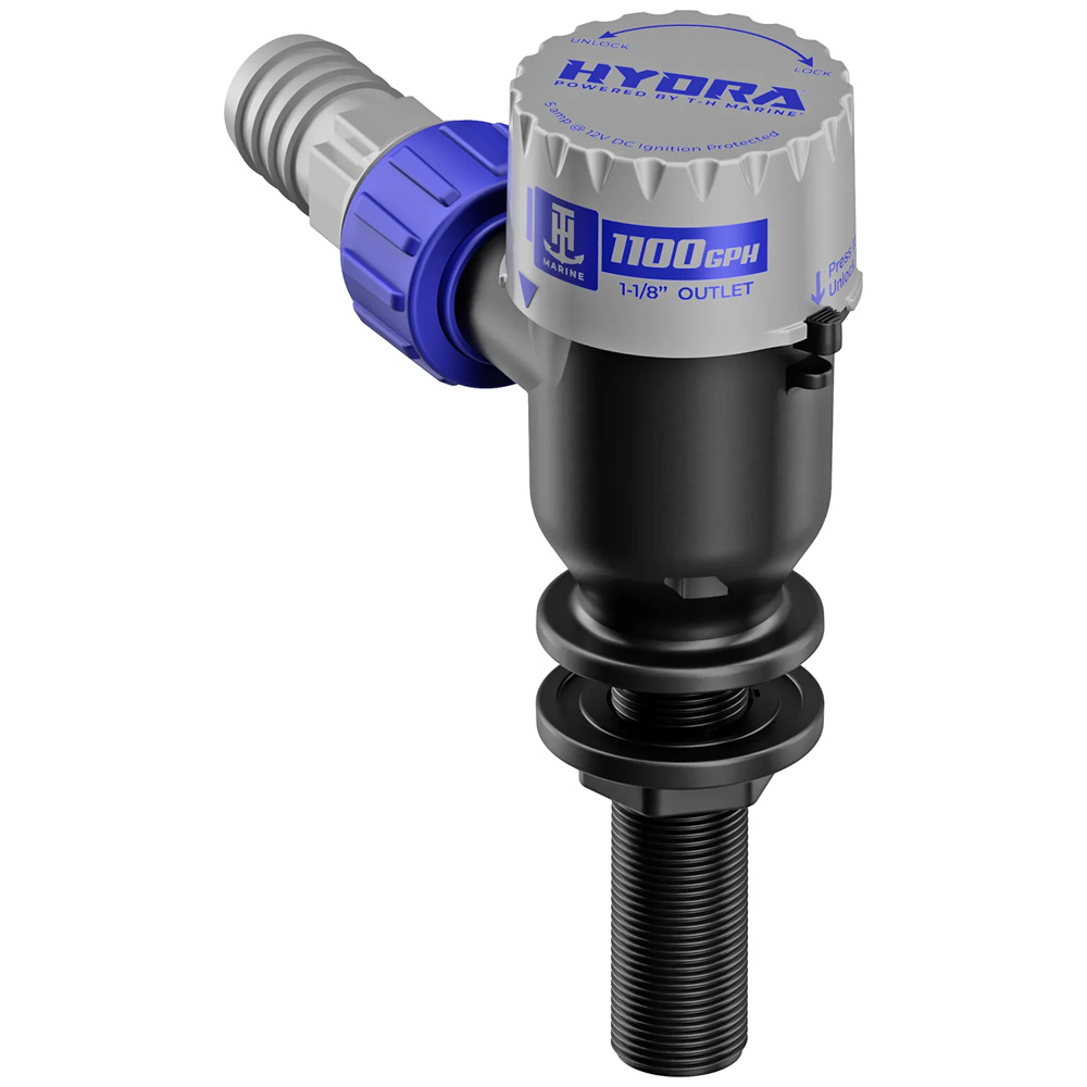 PMP-LWL11-DP Hydra Livewell Pump - 1100 GPH - 12V - Long Nozzle