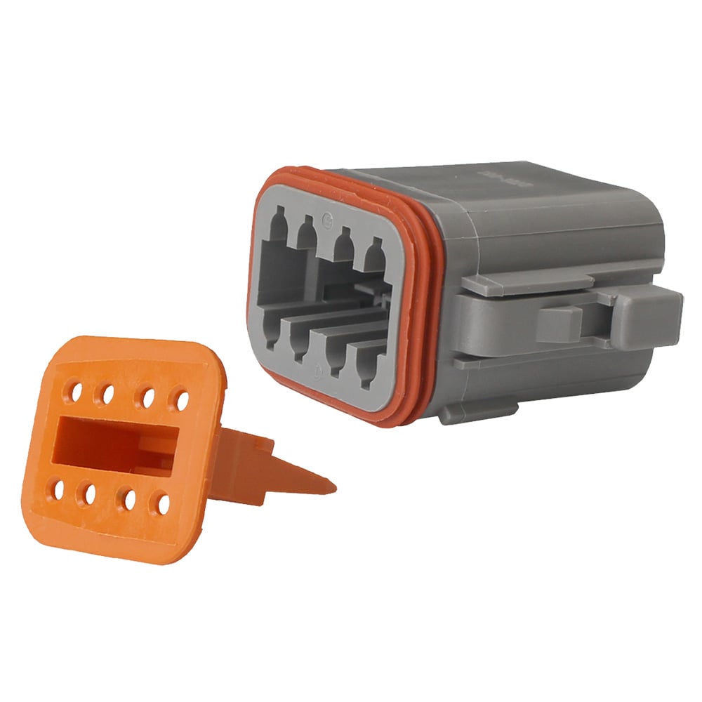 Pacer Marine DT Deutsch Plug and Wedge Lock Kit, 8 Position, 5 Pack | by West Marine