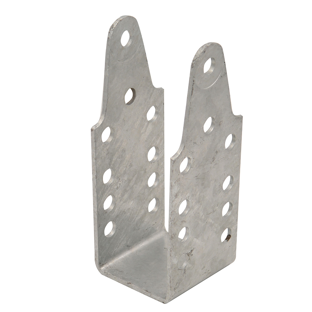 250-021786-10EZ 9 in. Galvanized Strap Bent Channel Upright Short Bracket