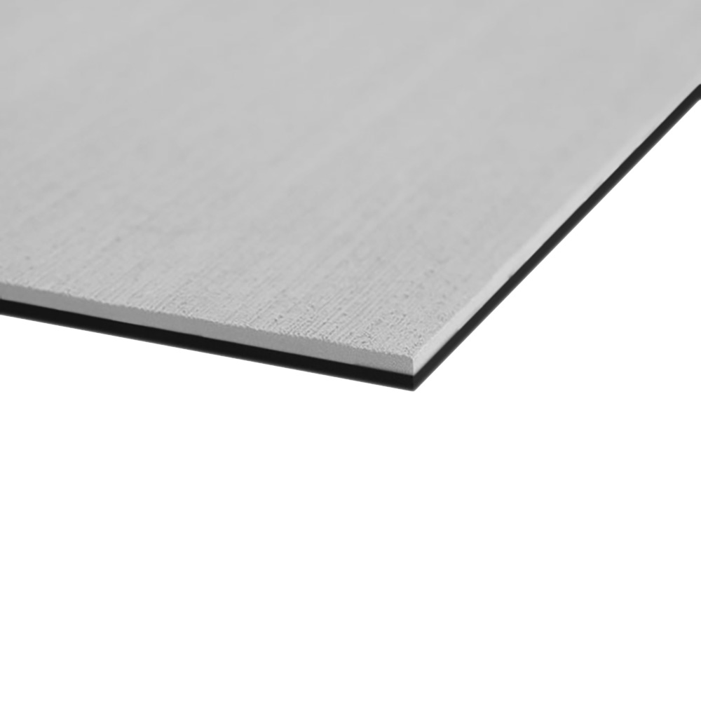 45225-19445 40 x 80 in. x 6 mm Two Color Full Sheet - Brushed Texture - Cool Gray & Black