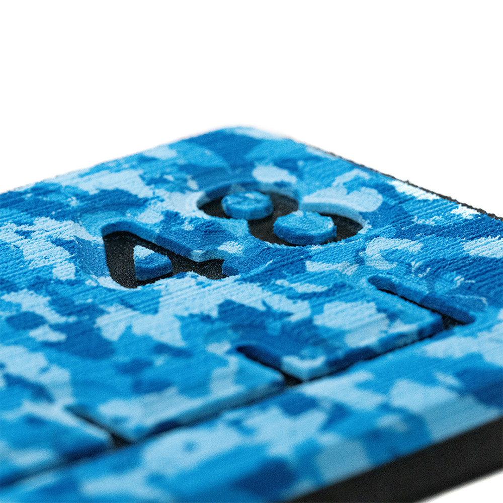 53584-80336 48 in. Routed Ruler with Brushed Texture, Aqua Camo & Black - 6 mm