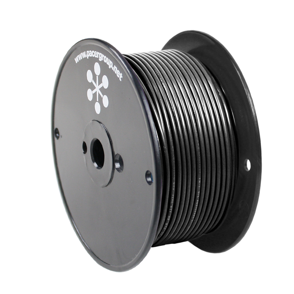Primary Wire, Marine, 18 AWG, 1C C, Black, PVC, Stranded, 600V, 250 ft.