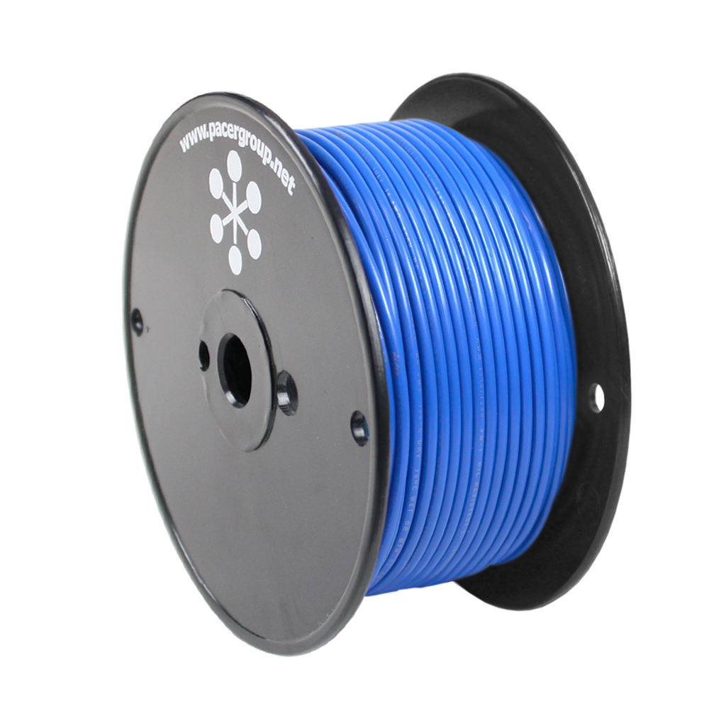 Primary Wire, Marine, 16 AWG, 1C C, Blue, PVC, Stranded, 600V, 250 ft.