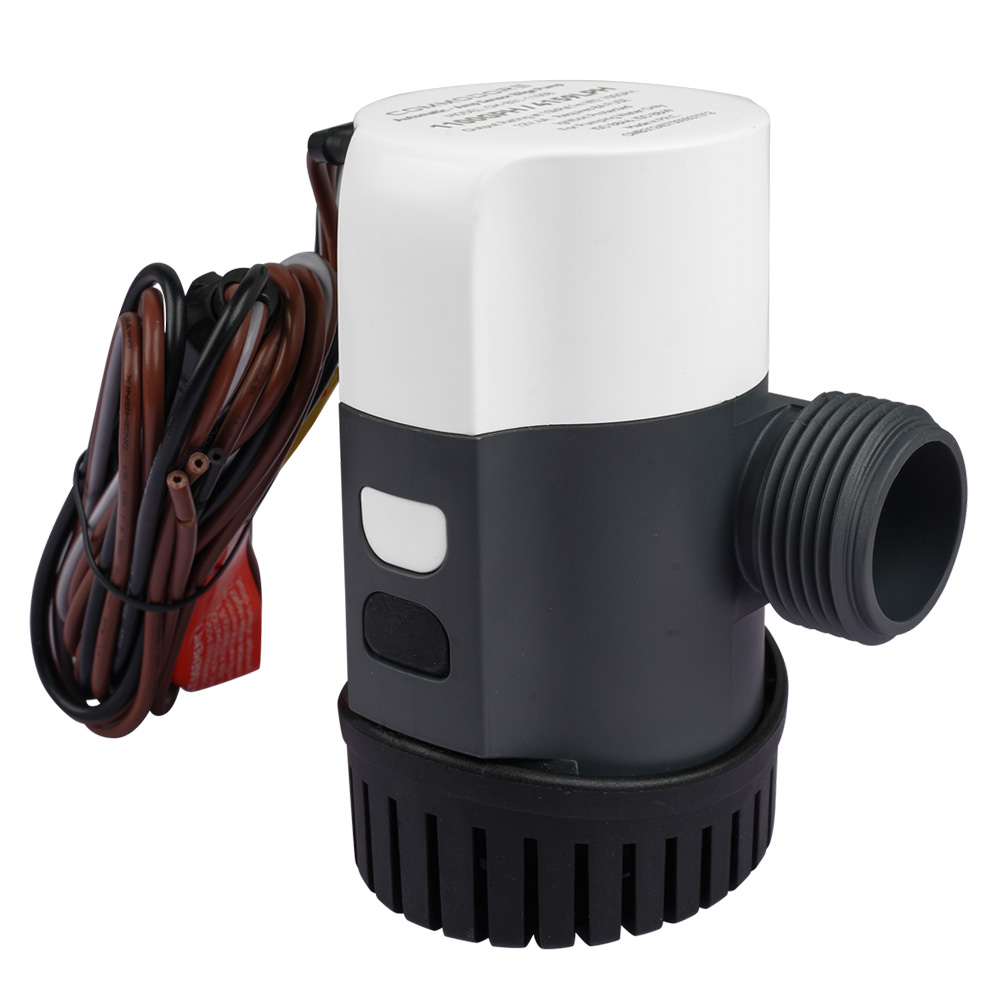 COMMODORE 1100 GPH / 12V A31-Series Non-Automatic Bilge Pump – Dual-Outlet Compatibility | by West Marine