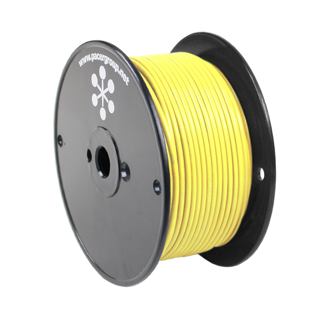 Primary Wire, Marine, 16 AWG, 1C C, Yellow, PVC, Stranded, 600V, 250 ft.