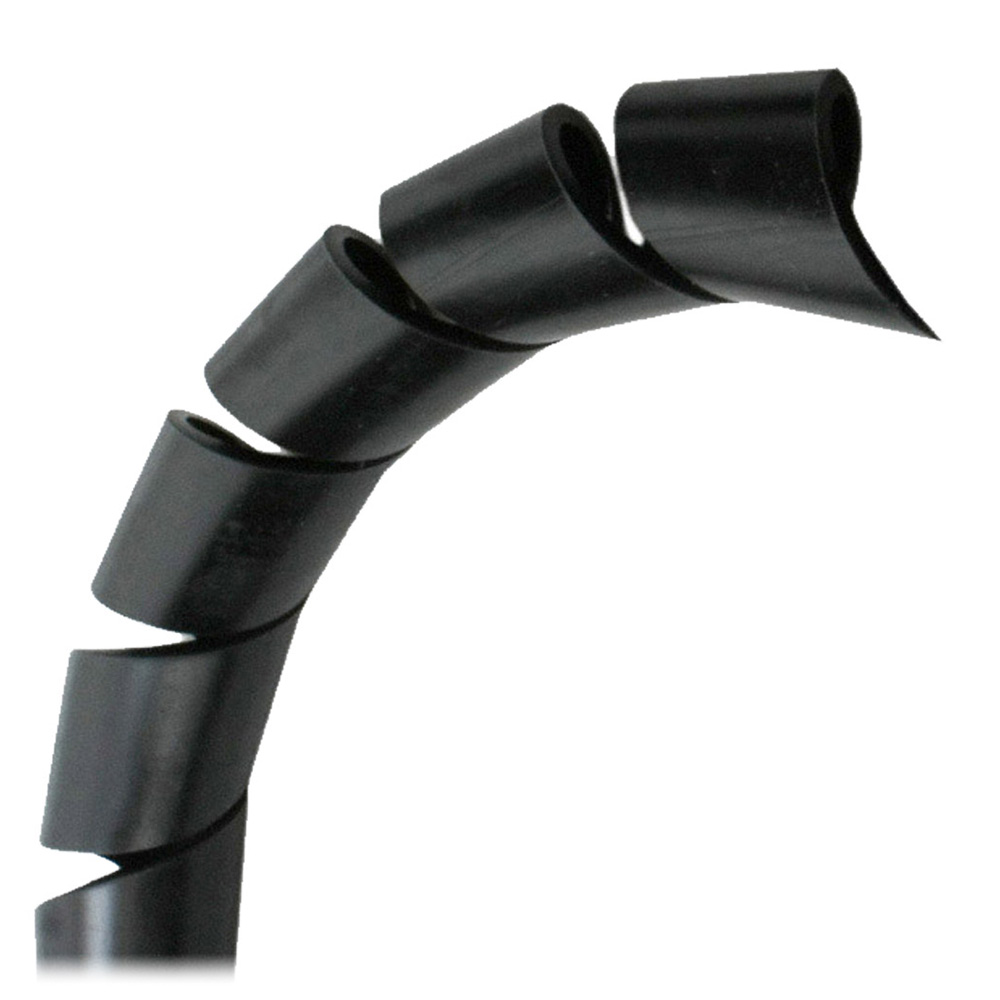BSW3-8BK-100 0.37 in. Black Spiral Wrap - 100 ft. Roll