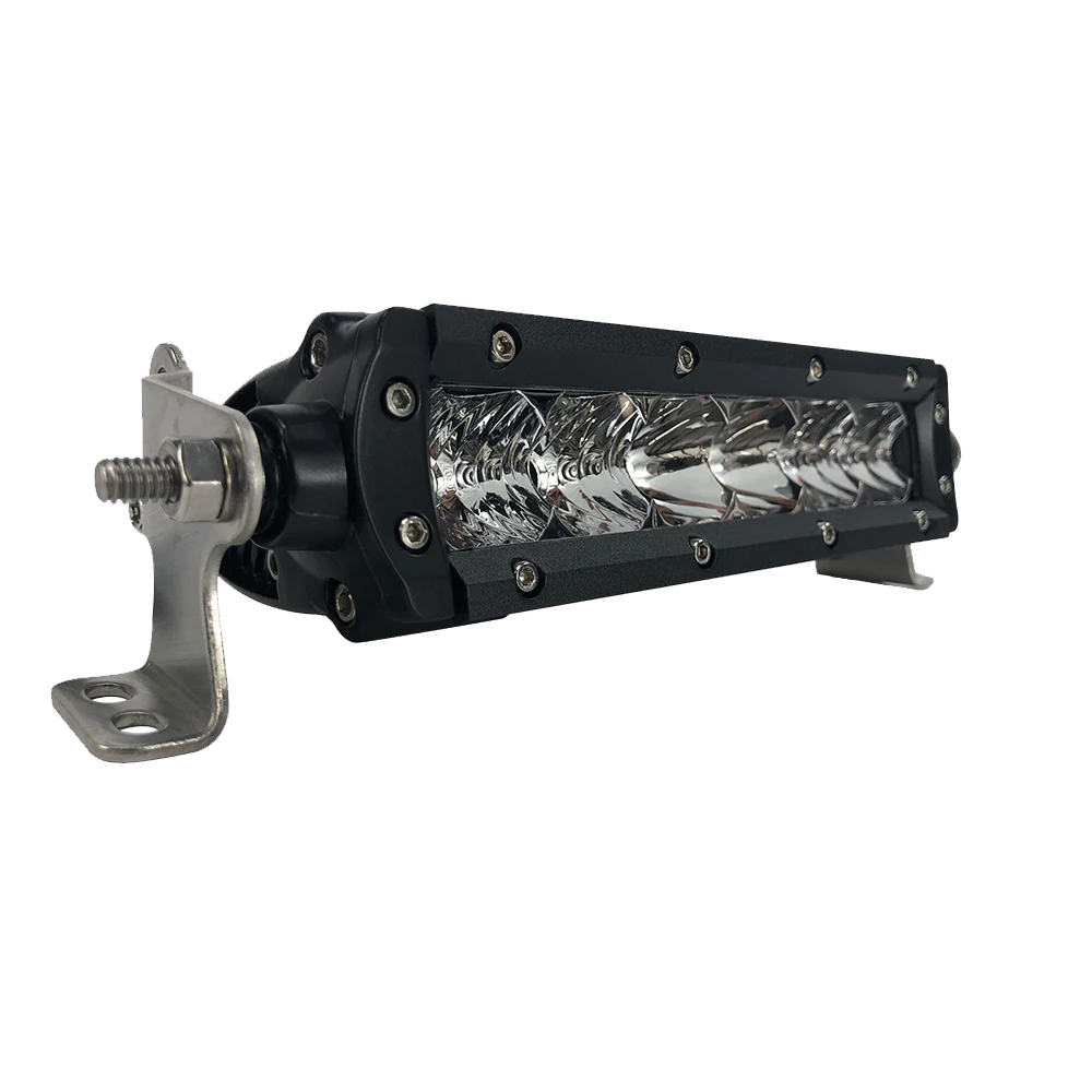 6C-S5OS 6 in. Pro Series 3.0 Single Row LED Light Bar with Combo Optics - Black Housing