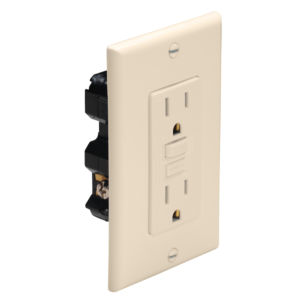 1591-FI Ground Fault Circuit Interrupter Outlet, Ivory