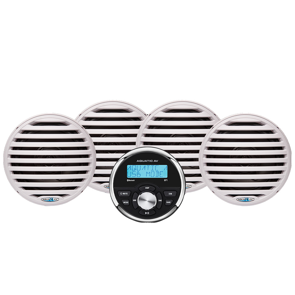 EG200 Economy Gauge Stereo & Speakers Kit, White