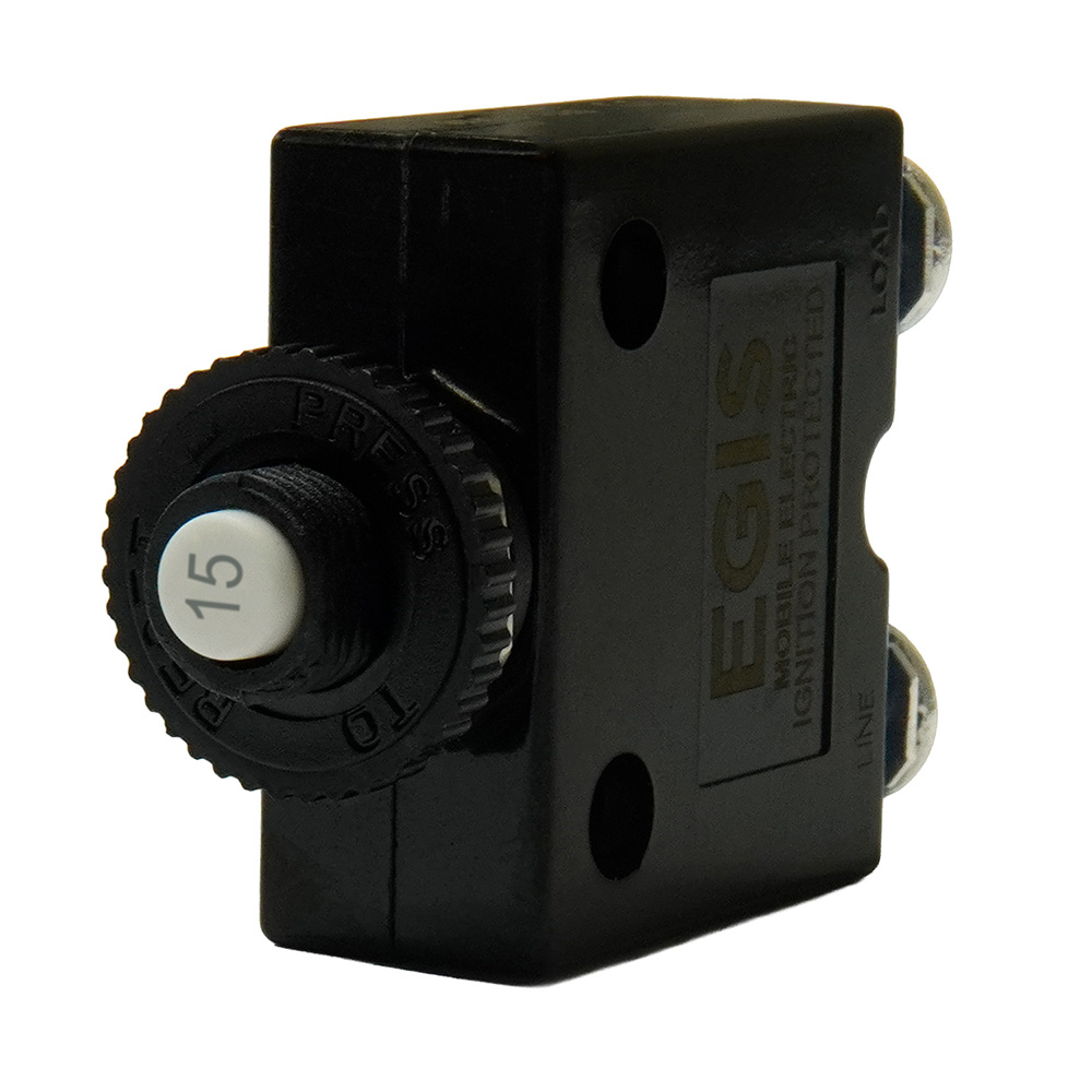 Egis Mobile Electric Push Button Reset Circuit Breakers with Screw Terminals | by West Marine