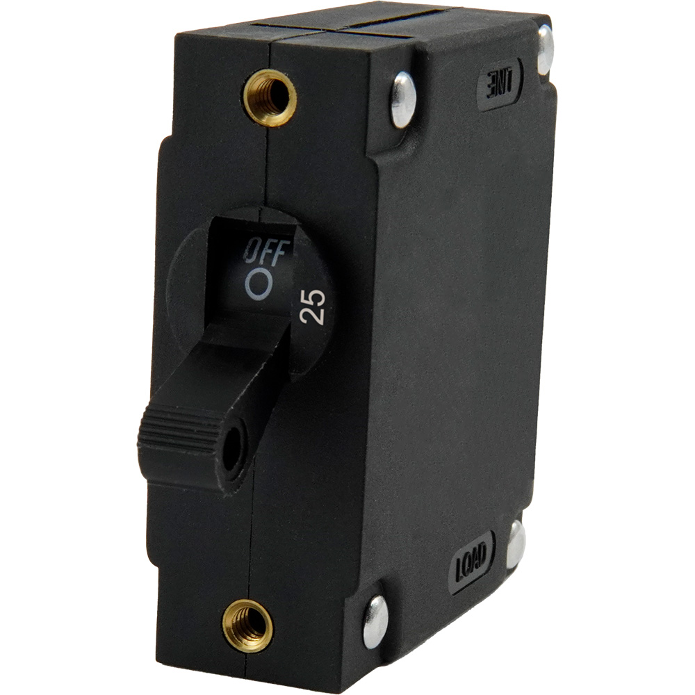 Egis Mobile Electric A-Series AC/DC Single Pole Panel Mount Circuit Breakers, in Black | by West Marine