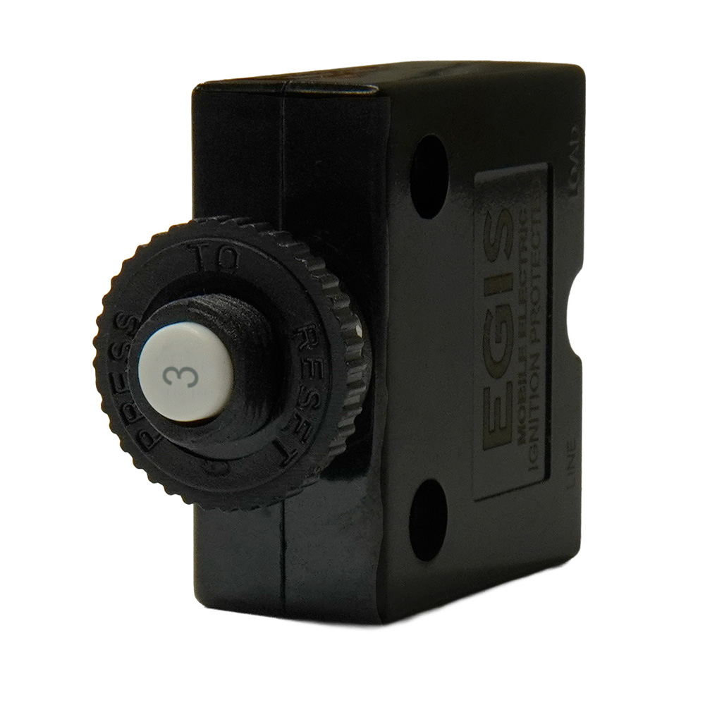 Egis Mobile Electric Push Button Reset Circuit Breakers with Spade Terminals | by West Marine