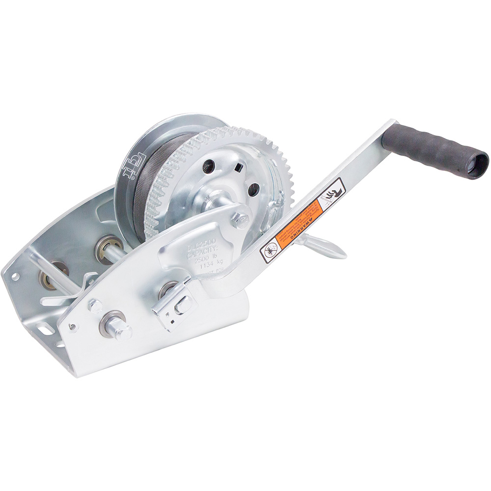 6089.28 2500 lbs Two-Speed Trailer Winch - 27 ft. Strap - 8 in. Handle