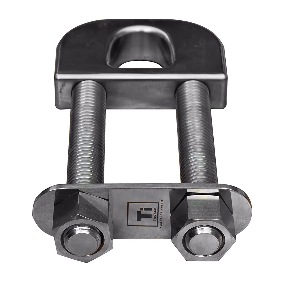 TT-BOW-DRING 4 in. Long Stud Titanium Bow D Ring