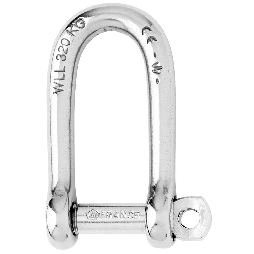 1213W 6 mm Dia. Self-Locking Long D Shackle - 0.25 in.