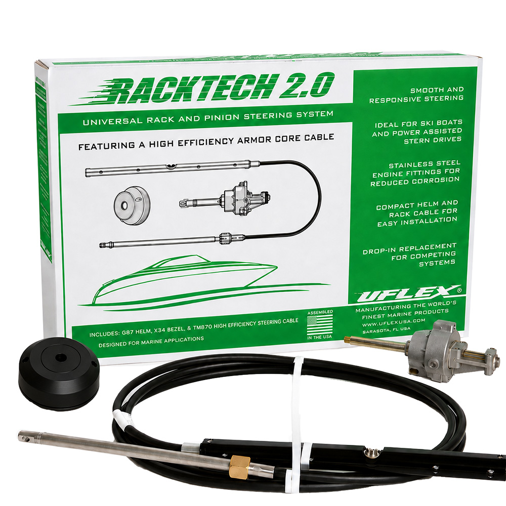 RACKTECH2.013 2.0 High Efficiency Rack & Pinion System Kit - 13 ft. Cable
