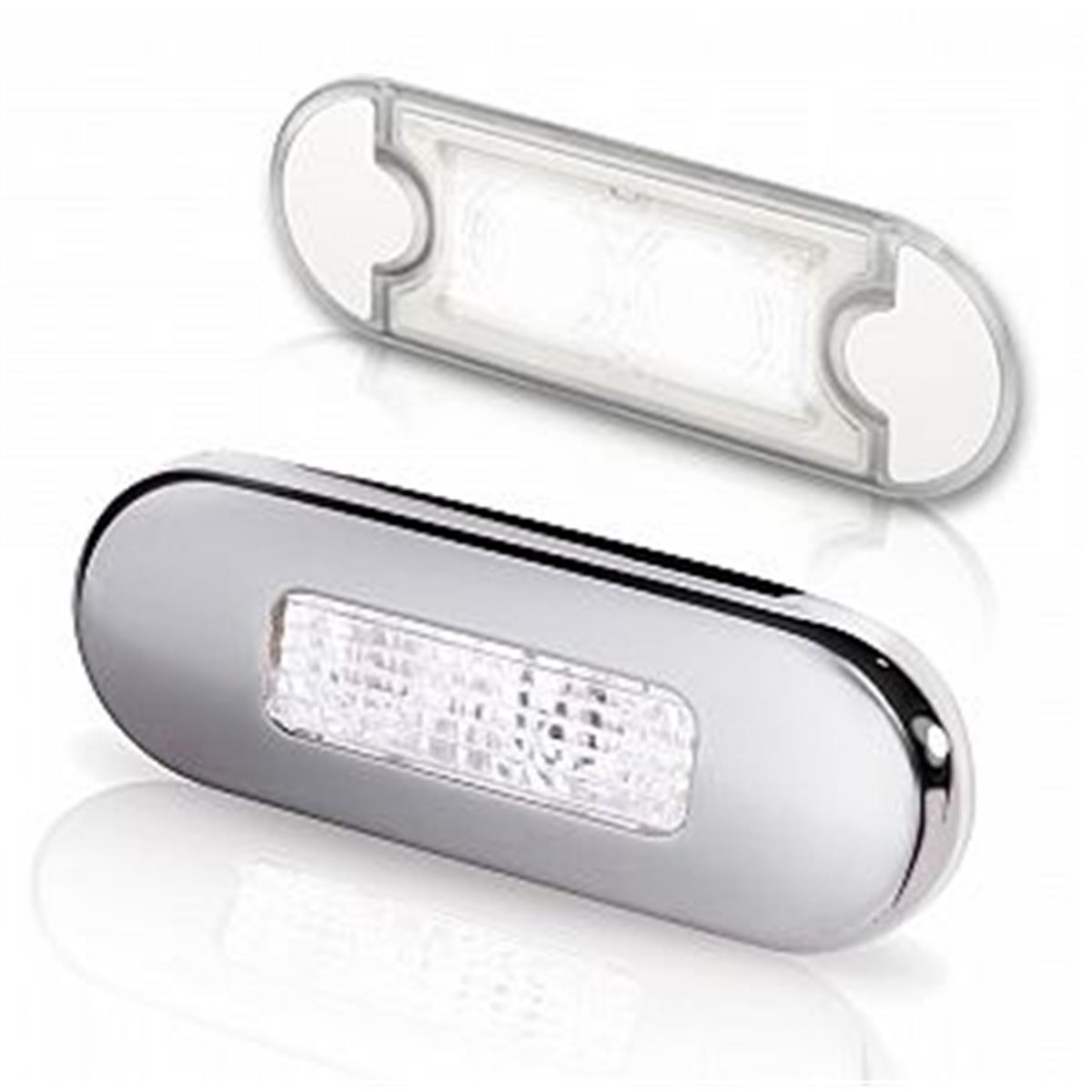 Oblong Courtesy Surface Mount Lamp Warm - White & Black