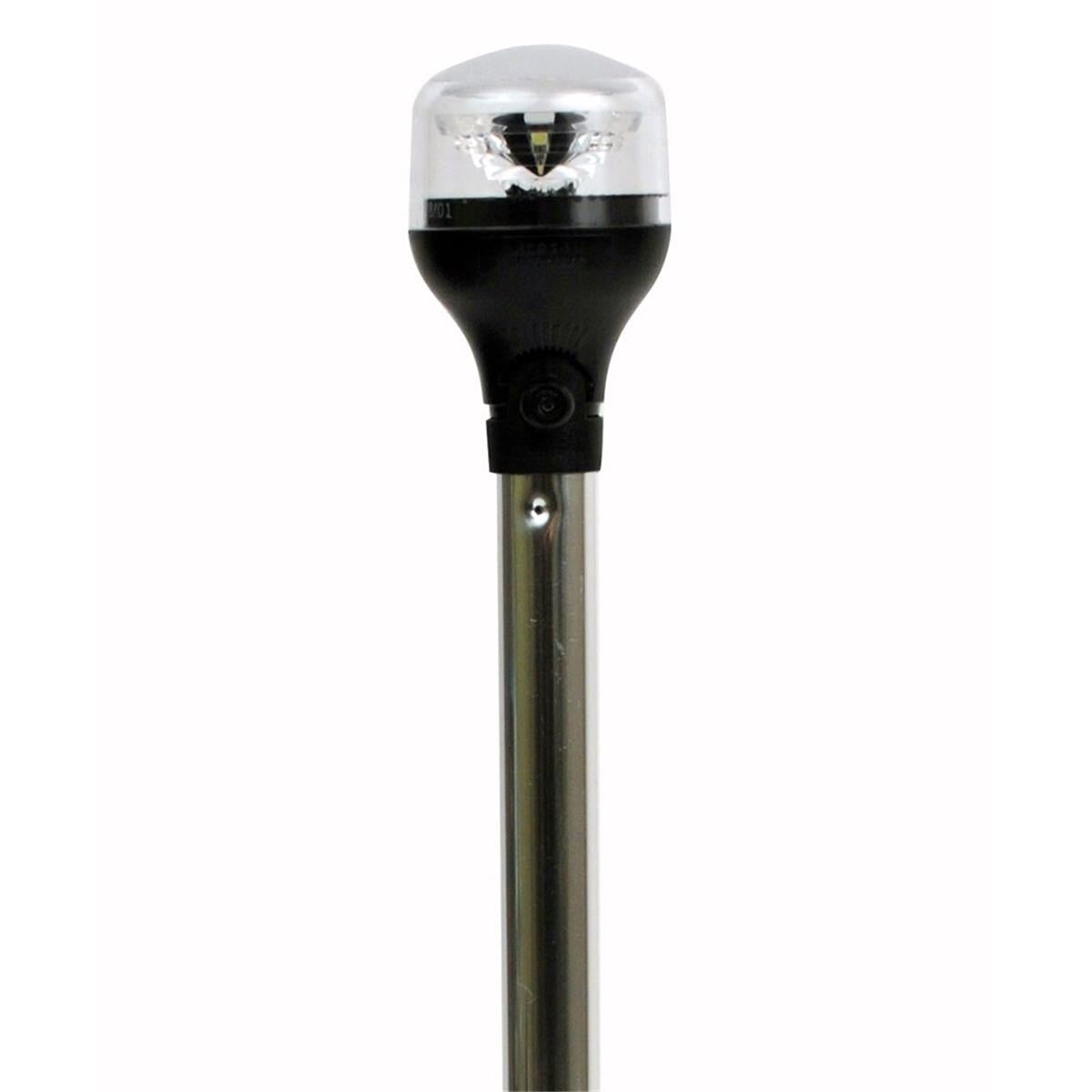 20 in. Light Armor Plug in All-Around Light Aluminum Pole - Black