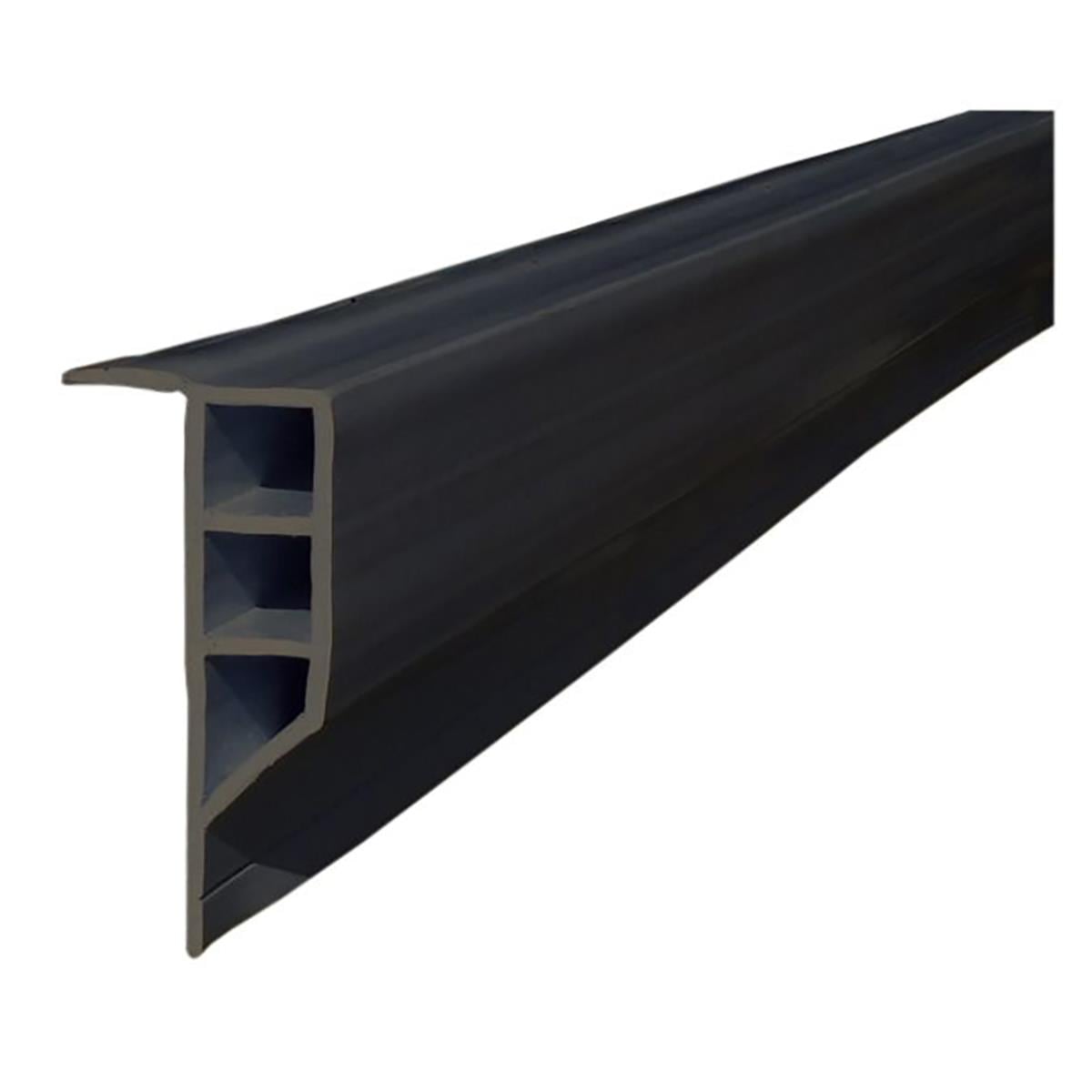 16 ft. Standard PVC Full Face Profile Roll, Black