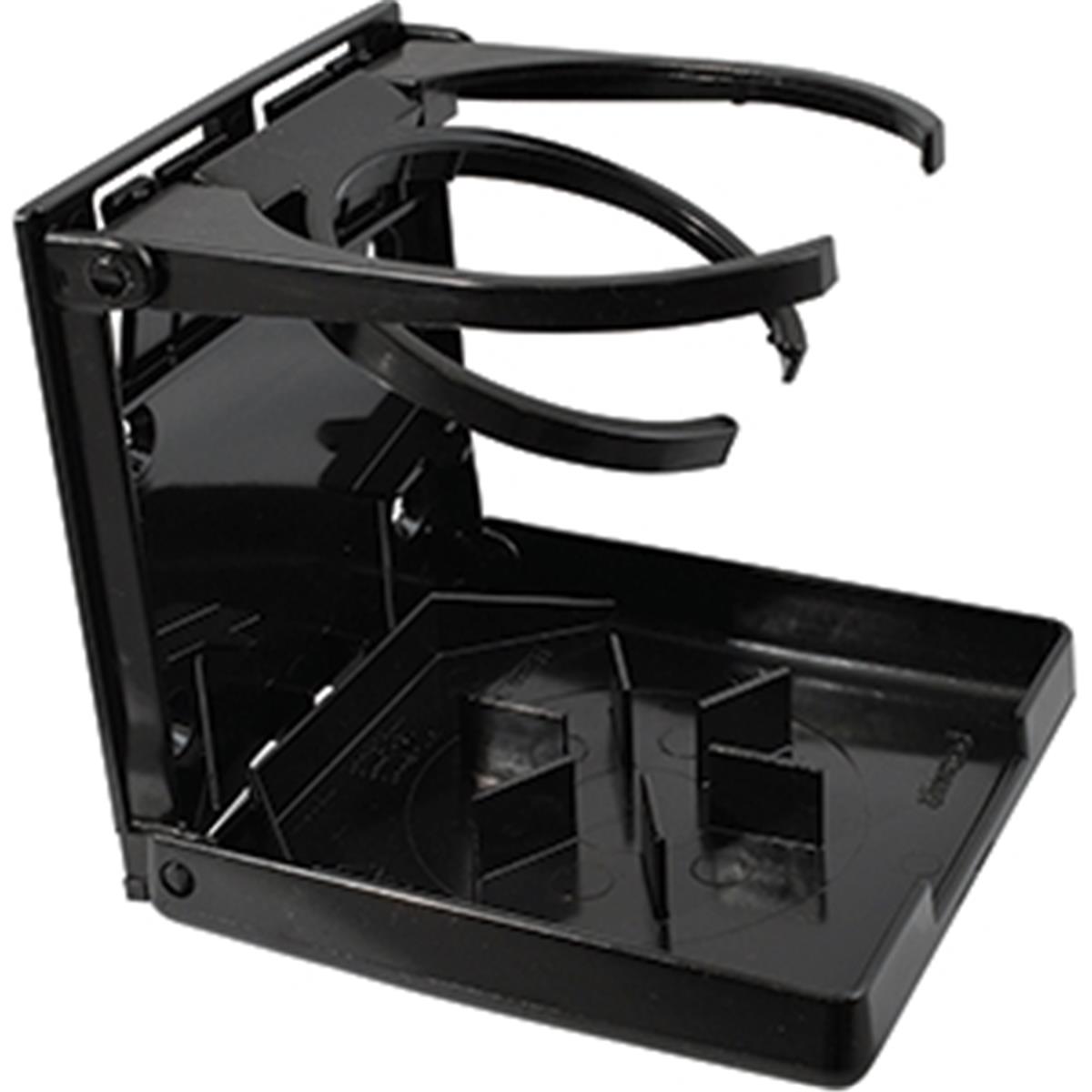 Fold-Up Dual Ring Drink Holder - Black