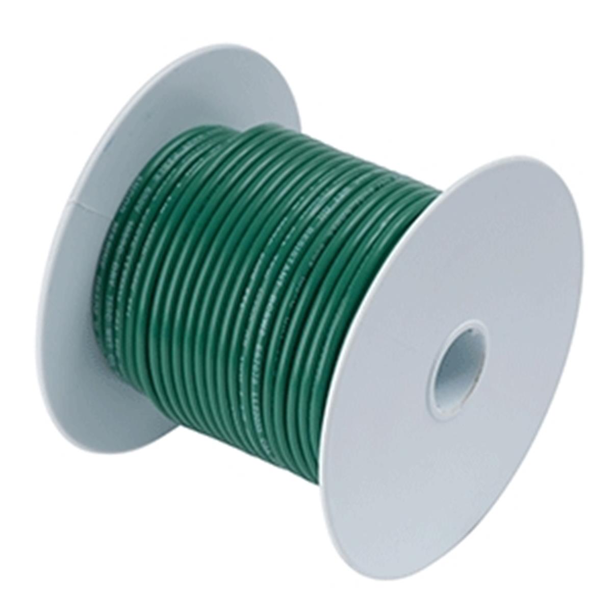 Green 6 AWG Tinned Copper Wire - 50 ft.
