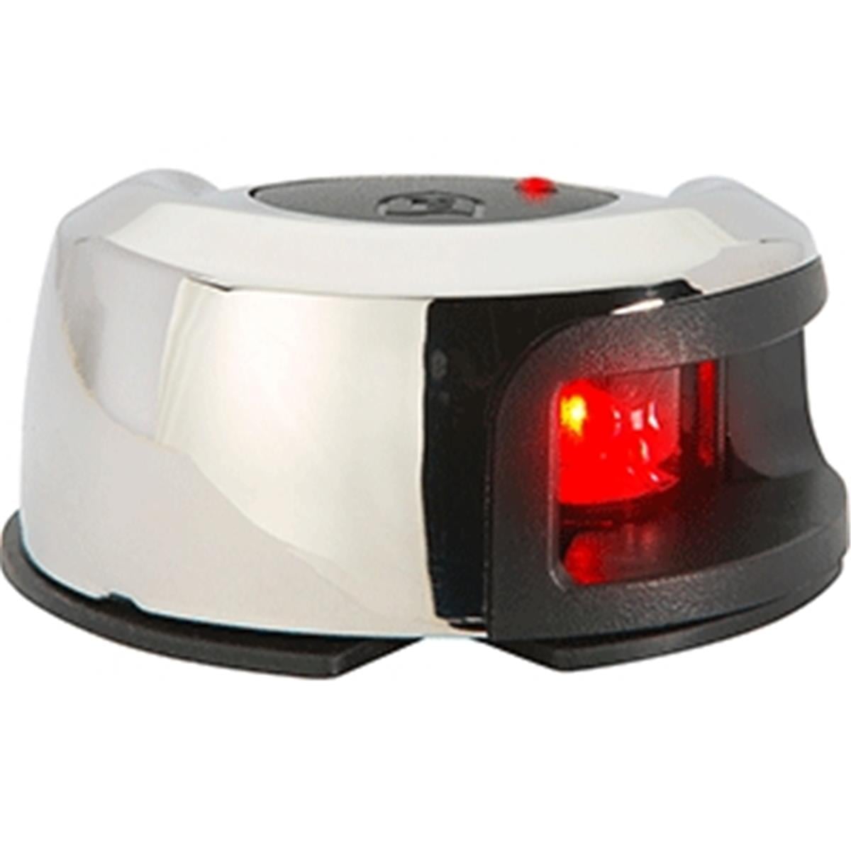 LightArmor Deck Mount Navigation Light - Stainless Steel - Port Red, 2nm