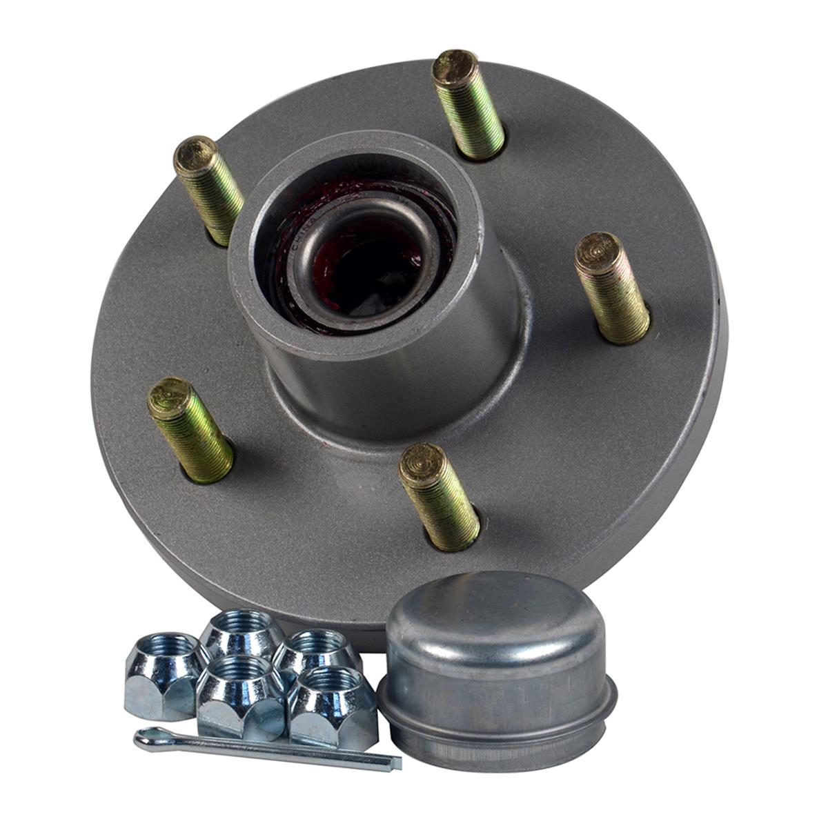 1.38 x 1.06 in. Tapered & 5 x 4.5 in. Galvanized Trailer Hub Kit