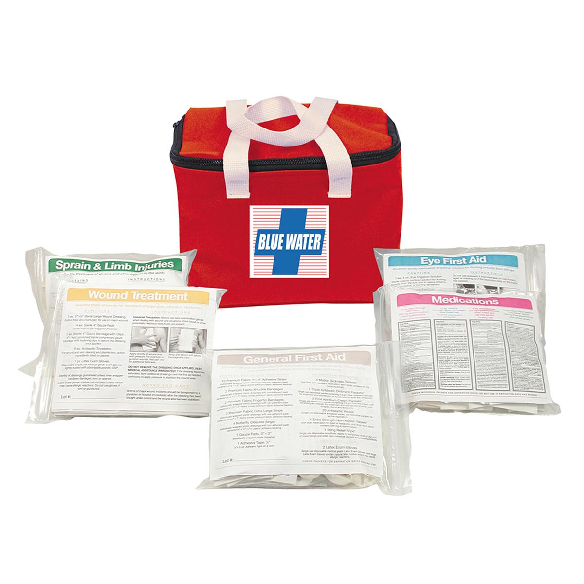 841 Blue Water First Aid Kit with Soft Case