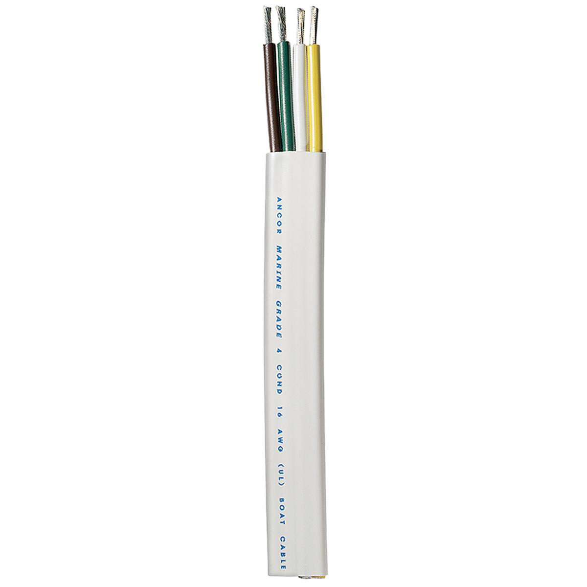 154010 100 ft. 16-4 AWG Flat Trailer Cable, Multicolor