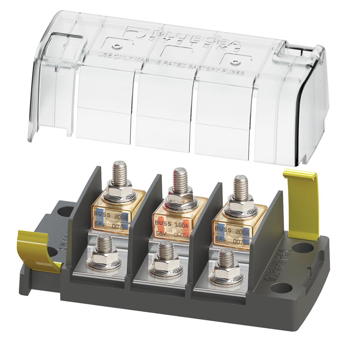 s 5194 MRBF Surface Mount 3 Circuit Fuse Block - Independent Source