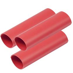 326624 0.75 x 12 in. Heavy Wall Heat Shrink Tubing, Red - Pack of 3