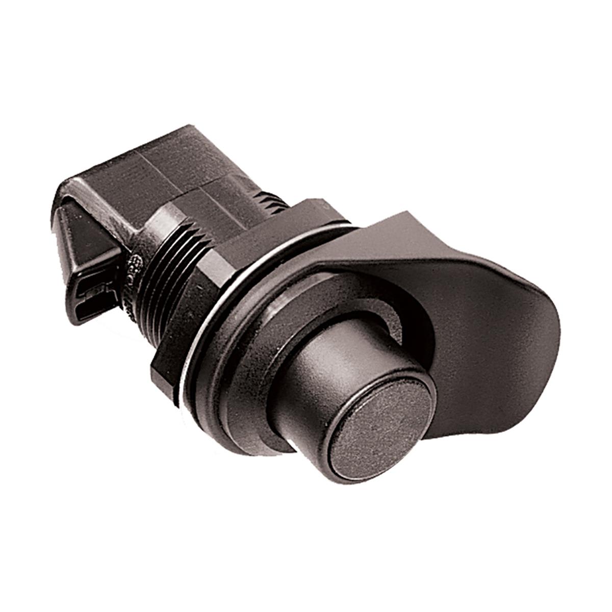 93-304 Plastic Non-Locking Flush & Knob Latch - Black