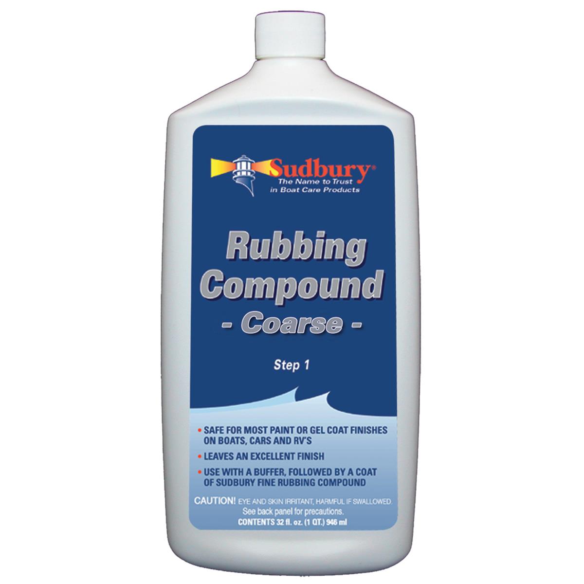 Sudbury 444 32 oz Fluid Rubbing Compound Coarse Step 1