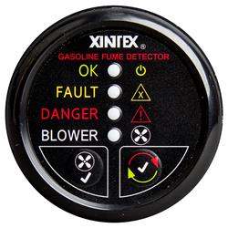 G-1BB-R Gasoline Fume Detector & Blower Control with Plastic Sensor with Bezel Display, Black