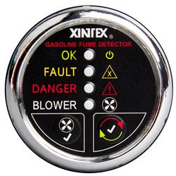 G-1CB-R Gasoline Fume Detector & Blower Control with Plastic Sensor with Bezel Display, Chrome