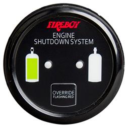 Deluxe Helm Display with Gauge Body LED & Color Graphics for Engine Shutdown System with Bezel Display, Black