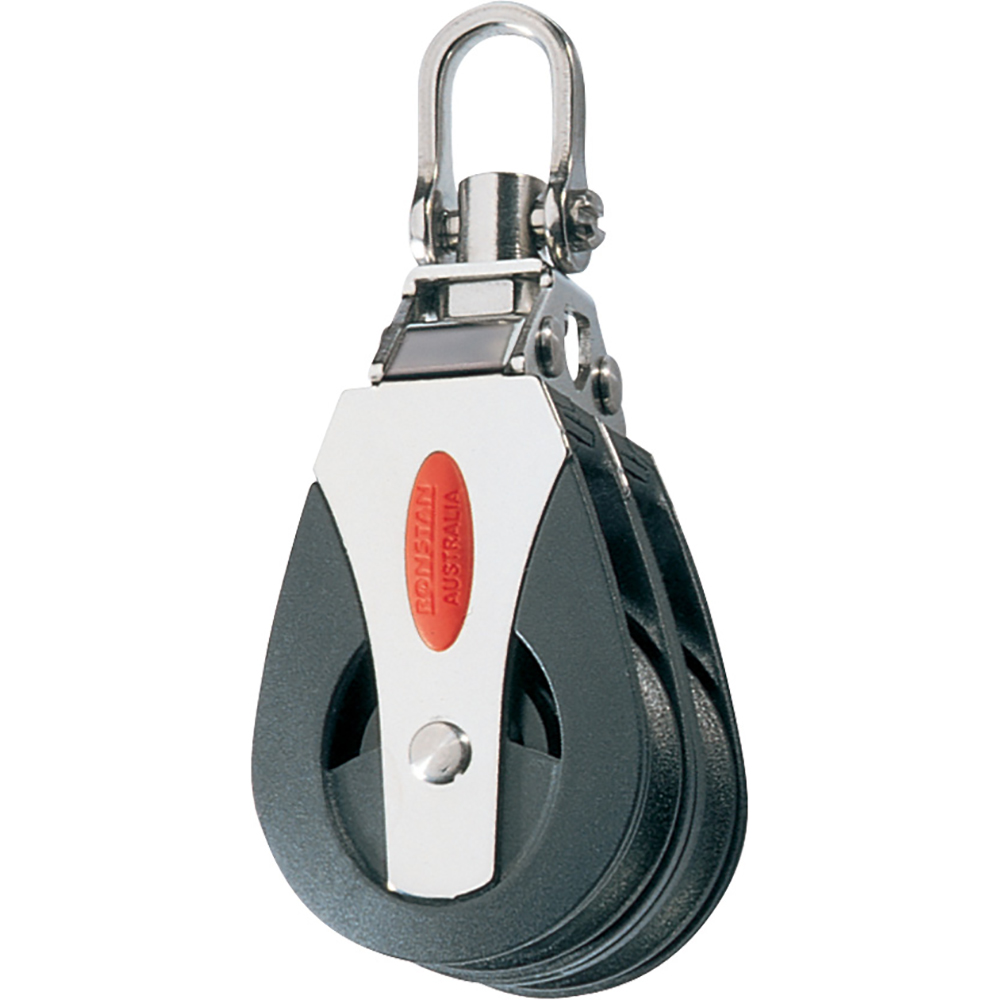 RF40200 Series 40 Ball Bearing Block - Double - Swivel Head -  Ronstan