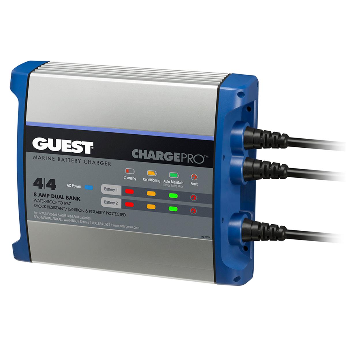 On-Board Battery Charger 8A & 12V - 2 Bank - 120V Input