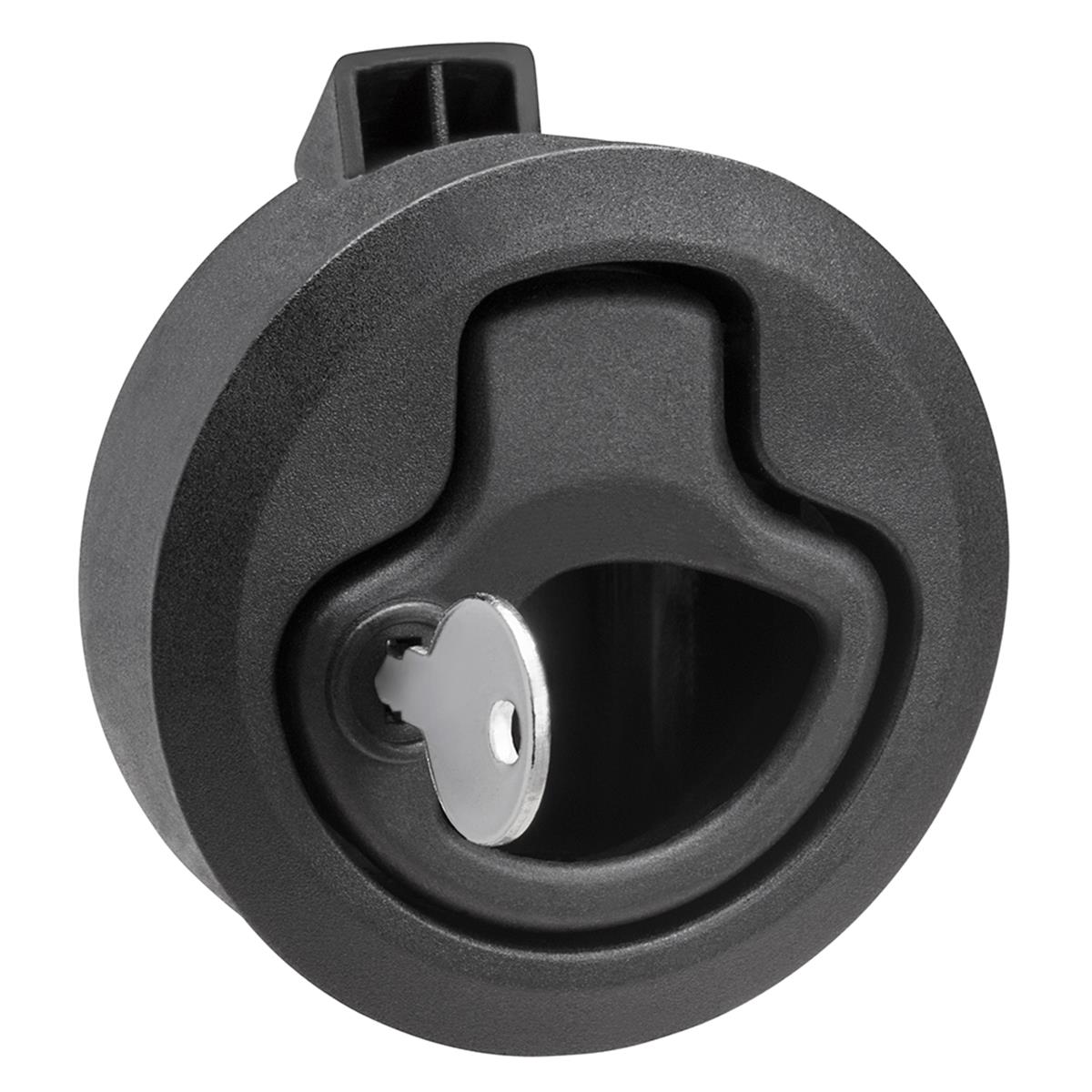 Mini Ring Pull Nylon Locking, Black