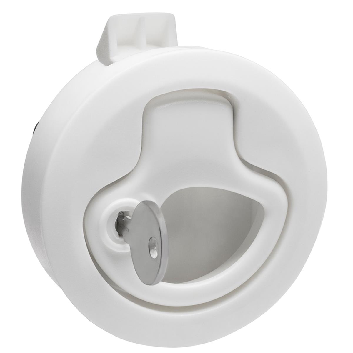 3228WC Mini Ring Pull Nylon Locking, White