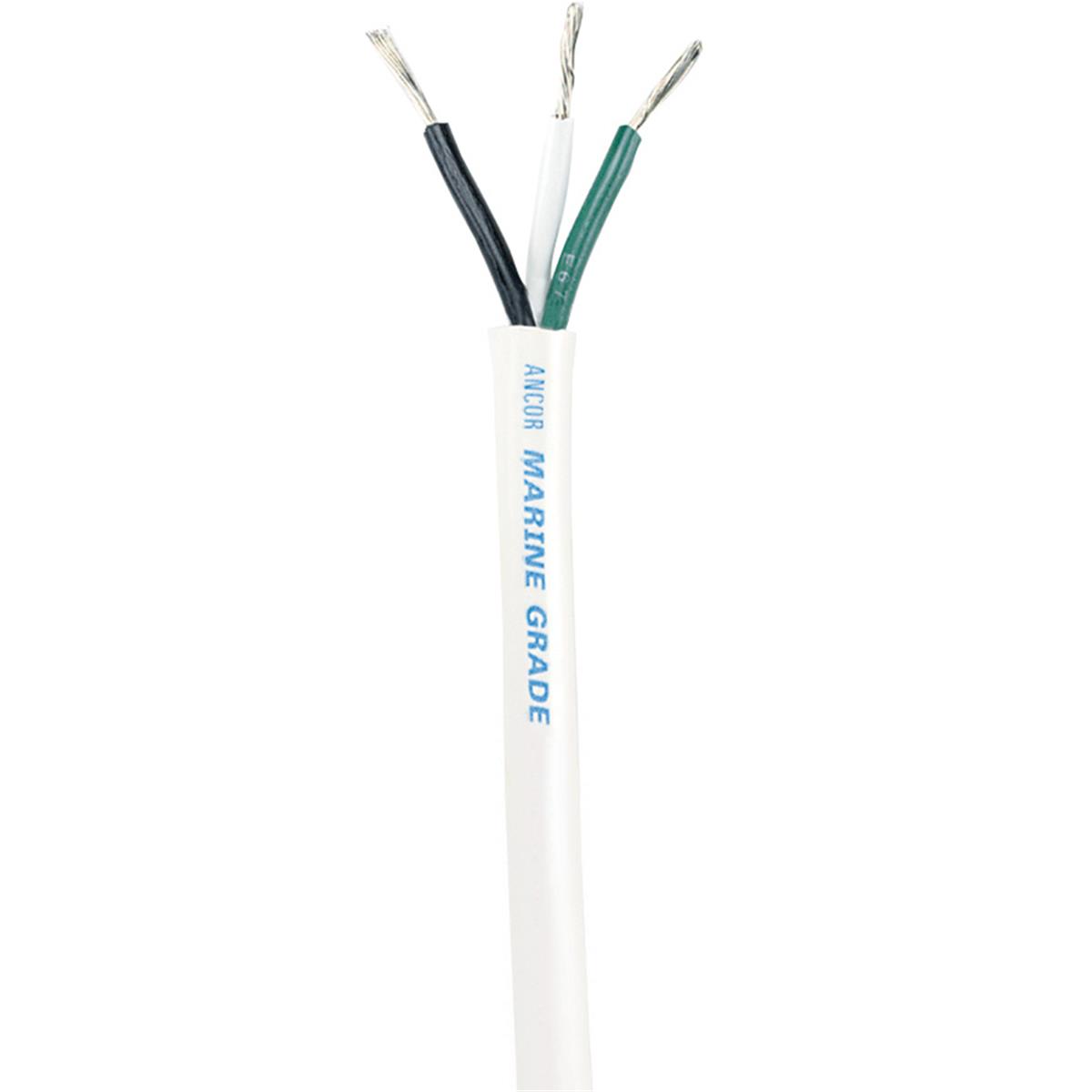 Picture of Ancor 133310 White Triplex Cable, 4 AWG Round - 100 ft.