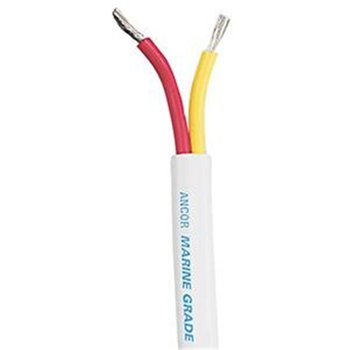 123905 Flat 50 ft. Safety Duplex Cable - 8 by 2 AWG - Red & Yellow