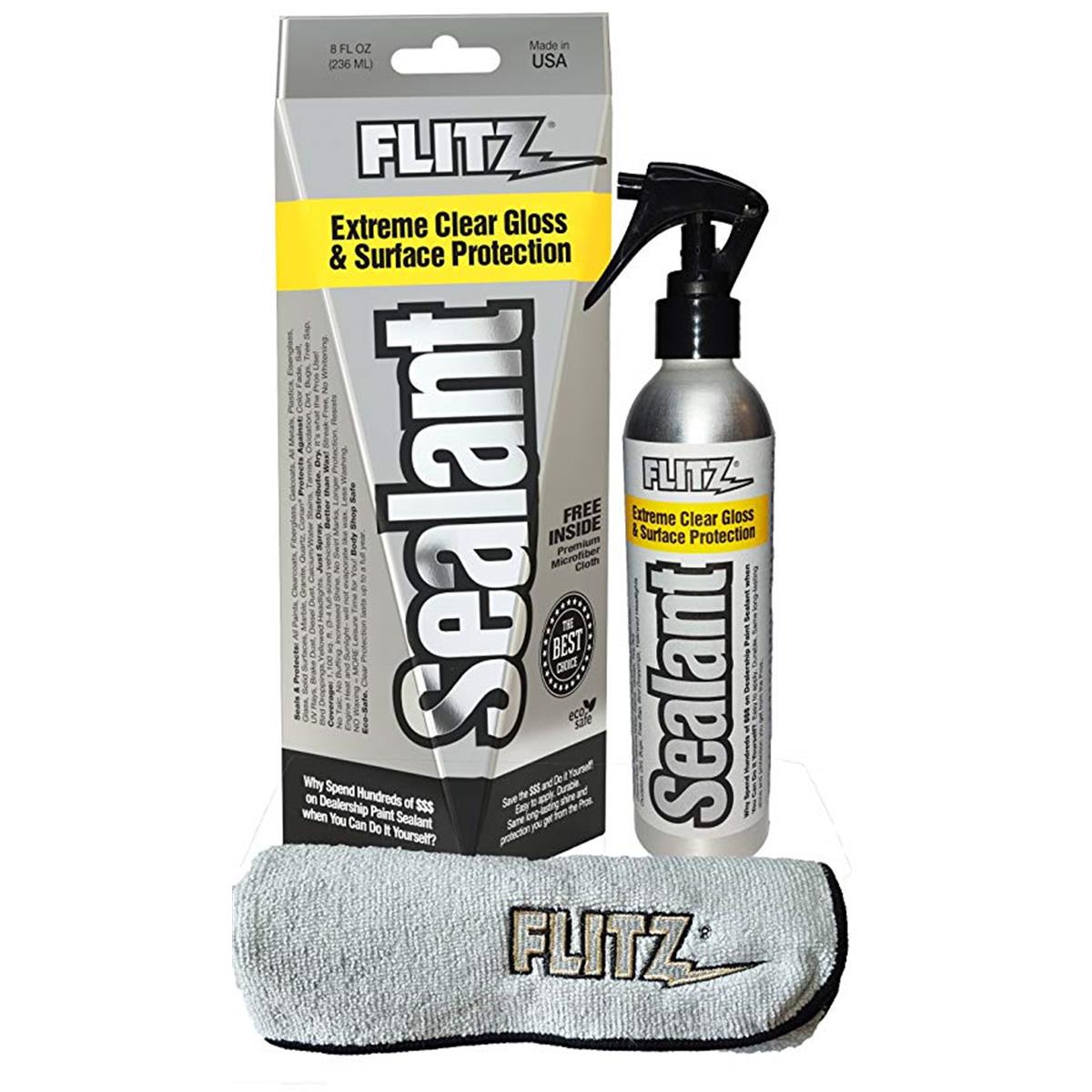 CS 02908 236 ml & 8 oz Sealant Spray Bottle with Microfiber Polishing Cloth