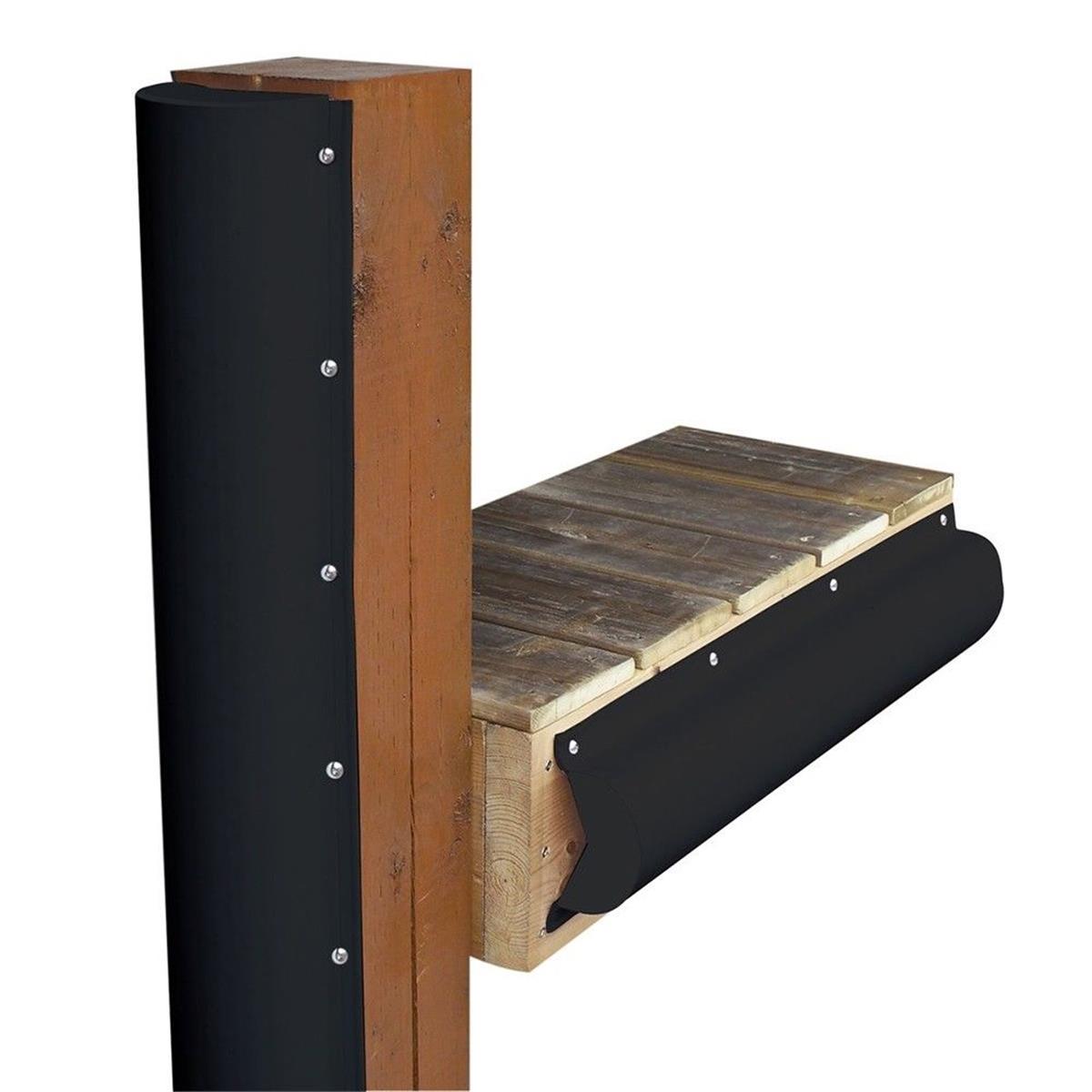 6 ft. Piling Bumper One End Capped - Black