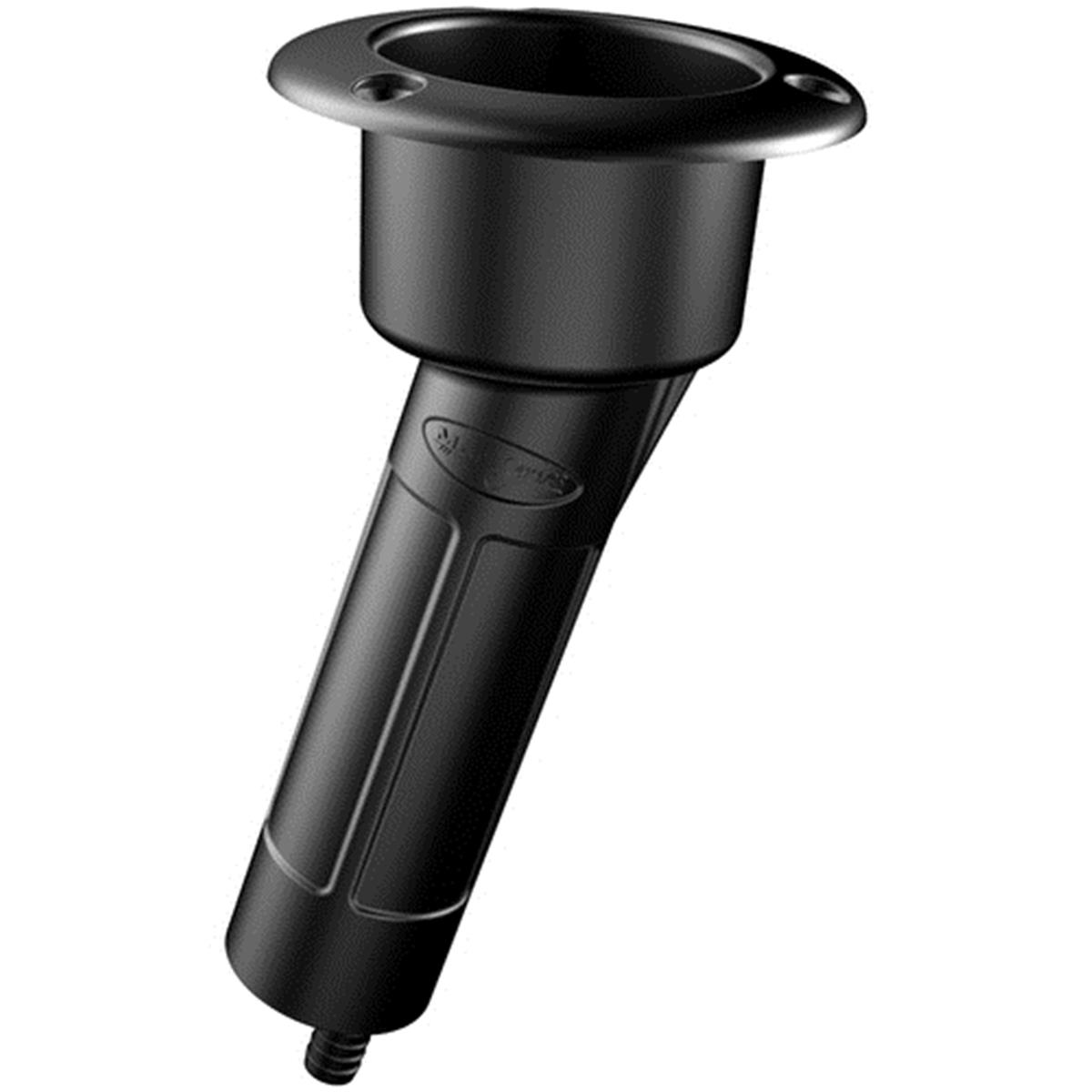 Picture of Mate Series P1015DB 15 deg Plastic Rod Cup Holder Drain Round Top - Black
