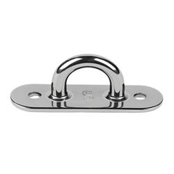 Schaefer 3" x 1" Dia. Oblong-Base Pad Eye with 1/4" Bail | For Sailing | by West Marine