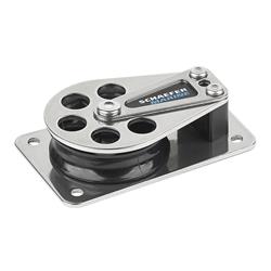 505-11 Series 5 Flat Base Cheek Block - Stainless Steel Cheeks