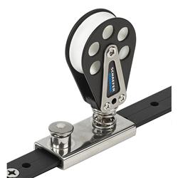504-82 1 in. Spring Loaded Lined Slide & Aluminum for T-Track