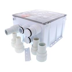 24V Shower Drain Box with 1100 GPH Pump